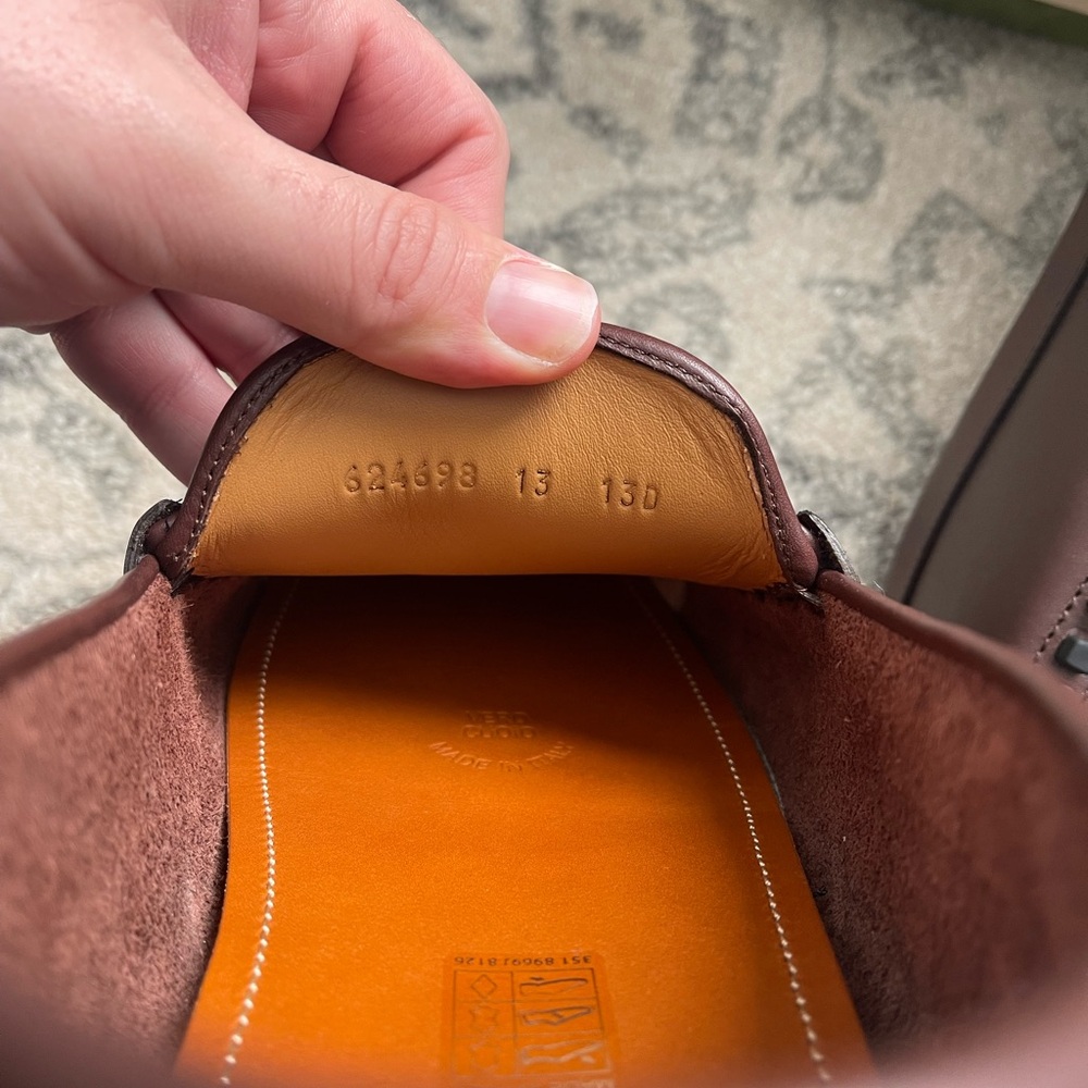 Gucci Men's Brown Leather Loafers - Picture 8 of 8